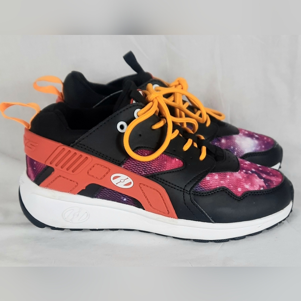 Heelys Youth Girls Shoes With Wheels Size 5 Y Black Pink Cosmic Lace Up